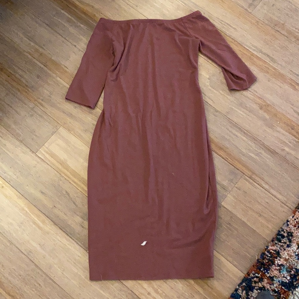 Maroon Maternity Dress